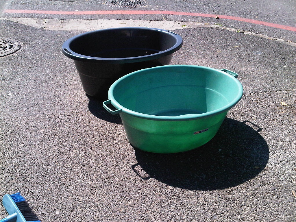 Buckets with handles