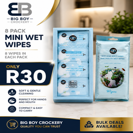 Mini Wet Wipes (8 Pack)